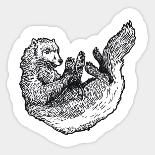 A Levity of Animals: Raised by Wolverines Sticker